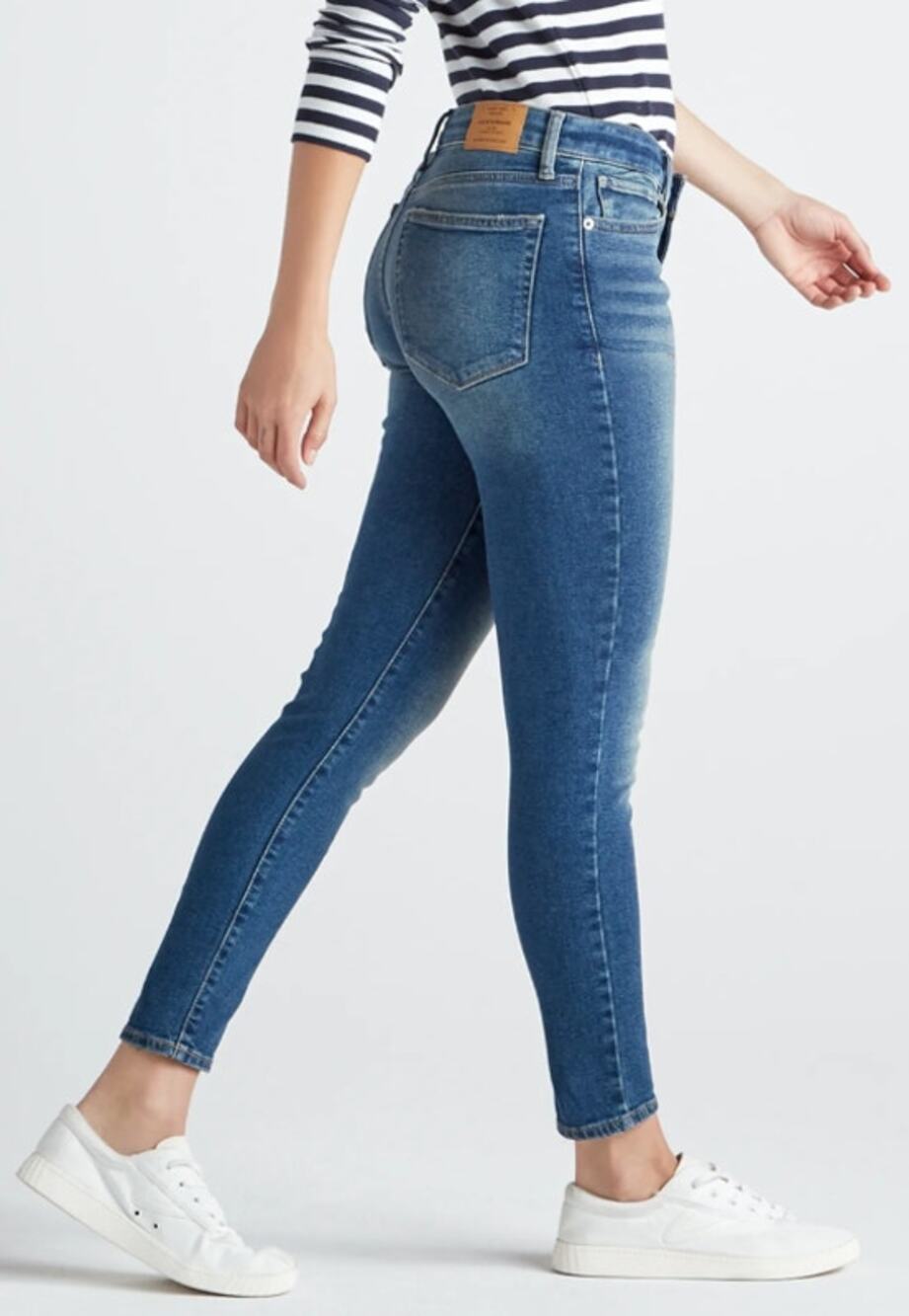 Lucky Brand Jeans WMNS 26R Blue Ava Skinny Stretch Denim Mid-Rise Pant Med Wash